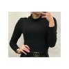 Body elegantní dlouhý rukáv dámské (UNI S/M) ITALSKÁ MÓDA IMM201119/DR (Velikost S/M/L, Barva tmavě béžová)