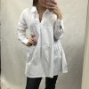košile prodloužená dlouhý rukáv dámské (S/M ONE SIZE) ITALSKÁ MÓDA IMM200001/DR (Velikost S/M/L, Barva bílá)