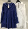 košile prodloužená dlouhý rukáv dámské (S/M ONE SIZE) ITALSKÁ MÓDA IMM200001/DR (Velikost S/M/L, Barva bílá)