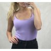 Tílko body dámské na ramínka  (uni s/m) ITALSKá MóDA IMM20625/DR (Velikost S/M/L, Barva bílá)