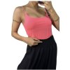 Tílko body dámské na ramínka  (uni s/m) ITALSKá MóDA IMM20625/DR (Velikost S/M/L, Barva bílá)