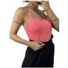 Tílko body dámské na ramínka  (uni s/m) ITALSKá MóDA IMM20625/DR (Velikost S/M/L, Barva bílá)