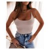 Tílko body dámské na ramínka  (uni s/m) ITALSKá MóDA IMM20625/DR (Velikost S/M/L, Barva bílá)