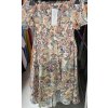 Šaty carmen žabičkované dámské (S/M ONE SIZE) ITALSKÁ MÓDA IMM21803/DR (Velikost S/M/L, Barva modrá)