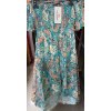 Šaty carmen žabičkované dámské (S/M ONE SIZE) ITALSKÁ MÓDA IMM21803/DR (Velikost S/M/L, Barva modrá)
