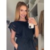 Tričko krátký rukáv krajkové dámské (S/M ONE SIZE) ITALSKÁ MÓDA IMM21A0443/DR (Velikost S/M/L, Barva bílá)