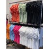 Tričko krátký rukáv krajkové dámské (S/M ONE SIZE) ITALSKÁ MÓDA IMM21A0443/DR (Velikost S/M/L, Barva bílá)