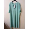 Šaty letní krátký rukáv dámské nadrozměrné (XL/6XL ONE SIZE) ITALSKÁ MÓDA IMM211128/DR (Velikost XL-6XL, Barva červená cihlová)