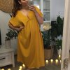 Šaty letní krátký rukáv dámské nadrozměrné (XL/6XL ONE SIZE) ITALSKÁ MÓDA IMM211128/DR (Velikost XL-6XL, Barva červená cihlová)