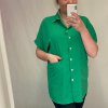 Košile krátký rukáv dámské (4XL-5XL) ITALSKÁ MÓDA IMM219400/DR (Velikost 4XL/5XL, Barva Černá)