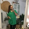Košile krátký rukáv dámské (4XL-5XL) ITALSKÁ MÓDA IMM219400/DR (Velikost 4XL/5XL, Barva Černá)