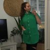 Košile krátký rukáv dámské (4XL-5XL) ITALSKÁ MÓDA IMM219400/DR (Velikost 4XL/5XL, Barva Černá)