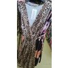 Šaty letní icecool bez rukávů dámské (S/M ONE SIZE) ITALSKÁ MÓDA IMM21707 (Velikost S/M/L, Barva hnědá leopard)