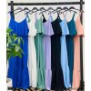 Šaty dlouhé letní carmen přes ramena dámské (S/M ONE SIZE) ITALSKÁ MÓDA IMM21723/DR (Velikost S/M/L, Barva zelená khaki)