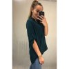 Košile/halenka 3/4 rukáv dámská oversize (S/M ONE SIZE) ITALSKá MóDA IMM21103/DR
