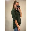Košile/halenka 3/4 rukáv dámská oversize (S/M ONE SIZE) ITALSKá MóDA IMM21103/DR