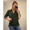 Košile/halenka 3/4 rukáv dámská oversize (S/M ONE SIZE) ITALSKá MóDA IMM21103/DR