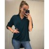 Košile/halenka 3/4 rukáv dámská oversize (S/M ONE SIZE) ITALSKá MóDA IMM21103/DR