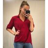 Košile/halenka 3/4 rukáv dámská oversize (S/M ONE SIZE) ITALSKá MóDA IMM21103/DR