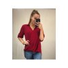 Košile/halenka 3/4 rukáv dámská oversize (S/M ONE SIZE) ITALSKá MóDA IMM21103/DR
