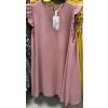Šaty krátké letní bez rukávů dámské (S/M ONE SIZE) ITALSKÁ MÓDA IMM21711/DR (Velikost S/M/L, Barva béžová)