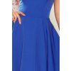 114-12 Flared dress - výstřih ve tvaru srdce - Royal Blue
 NMC-114-12 (Velikost S, Barva _barva viz foto)