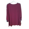 Tunika/halenka dlouhý rukáv dámská nadrozměr  (3XL/4XL ONE SIZE) ITALSKÁ MÓDA IMWQ21223 (Velikost 3XL/4XL, Barva Černá)
