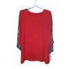 Tunika/halenka dlouhý rukáv dámská nadrozměr  (3XL/4XL ONE SIZE) ITALSKÁ MÓDA IMWQ21223 (Velikost 3XL/4XL, Barva Černá)