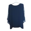 Tunika/halenka dlouhý rukáv dámská nadrozměr  (3XL/4XL ONE SIZE) ITALSKÁ MÓDA IMWQ21223 (Velikost 3XL/4XL, Barva Černá)