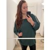 Tunika/halenka dlouhý rukáv dámská nadrozměr  (3XL/4XL ONE SIZE) ITALSKÁ MÓDA IMWQ21223 (Velikost 3XL/4XL, Barva Černá)