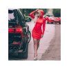 Šaty s kapucňou dámske (sl) AFASHION AF18209 černá