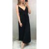 Šaty elegantné dlouhé dámske (uni s/m) ITALSKÁ MÓDA IM920094 černá