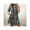 Šaty košilové elegantní dlouhý rukáv dámské (UNI S/L) ITALSKÁ MÓDA IMWA20998/DR