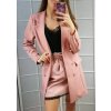 Sukně koženková krátká s krajkou dámská (uni s-l) ITALSKá MóDA IM319040/DR (Barva hnědá)