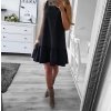 Šaty elegantní společenké dámské (uni s/m) ITALSKá MÓDA IMT19487 (Barva červená)