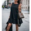 Šaty elegantní společenké dámské (uni s/m) ITALSKá MÓDA IMT19487 (Barva červená)