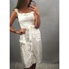 Šaty letní s odhalenými rameny krátké dámské (uni s/m) ITALSKá MODA IM919488 (Barva bílá)
