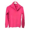 Svetr s goliérem teplý úpletový dlouhý rukáv dámské (S/M/L ONE SIZE) ITALSKá MóDA IM519JM-5813/DR (Velikost S/M/L, Barva šedá)