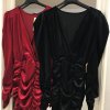 Šaty elegantní společenské dlouhý rukáv dámské semišové (uni s/m) ITALSKÁ MÓDA IM319956/DR (Barva Černá)