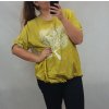 Tunika krátký rukáv zavazovací dámská nadrozměrná (UNI2 XL/4XL) ITALSKÁ MÓDA IMQ20286/DR