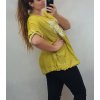 Tunika krátký rukáv zavazovací dámská nadrozměrná (UNI2 XL/4XL) ITALSKÁ MÓDA IMQ20286/DR