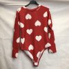 Body dlouhý rukáv dámské (S/M ONE SIZE) ITALSKÁ MÓDA IMWD21328/DR (Velikost S/M/L, Barva bílá)