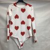 Body dlouhý rukáv dámské (S/M ONE SIZE) ITALSKÁ MÓDA IMWD21328/DR (Velikost S/M/L, Barva bílá)