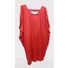 Šaty oversize krátký rukáv dámské (L/XL/2XL/3XL ONE SIZE) ITALSKÁ MÓDA IMD20451/DR (Velikost 2XL/3XL, Barva tmavě modrá)