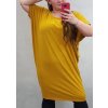 Šaty oversize krátký rukáv dámské (L/XL/2XL/3XL ONE SIZE) ITALSKÁ MÓDA IMD20451/DR (Velikost 2XL/3XL, Barva tmavě modrá)