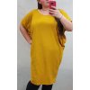 Šaty oversize krátký rukáv dámské (L/XL/2XL/3XL ONE SIZE) ITALSKÁ MÓDA IMD20451/DR (Velikost 2XL/3XL, Barva tmavě modrá)