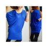 Šaty oversize krátký rukáv dámské (L/XL/2XL/3XL ONE SIZE) ITALSKÁ MÓDA IMD20451/DR (Velikost 2XL/3XL, Barva tmavě modrá)