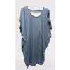 Šaty oversize krátký rukáv dámské (L/XL/2XL/3XL ONE SIZE) ITALSKÁ MÓDA IMD20451/DR (Velikost 2XL/3XL, Barva tmavě modrá)