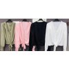 Halenka elegantní dlouhý rukáv dámská (S/M ONE SIZE) ITALSKÁ MÓDA IMWD211175 (Velikost S/M/L, Barva bílá)