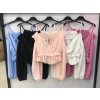 Top tričko elegantní dlouhý rukáv dámský (S/M ONE SIZE) ITALSKÁ MÓDA IMWD211524/DR (Velikost S/M/L, Barva bílá)